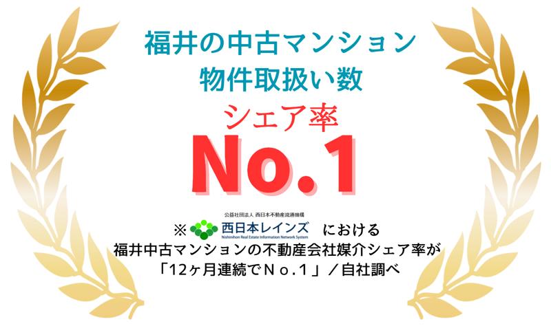 シェア率12ヶ月連続No.1